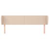 vidaXL Čelo postele so z&aacute;hybmi kapuč&iacute;nov&eacute; 183x23x78/88 cm umel&aacute; koža