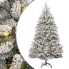 vidaXL Umel&yacute; vianočn&yacute; stromček Zelen&aacute; a biela 300 cm PVC a kov