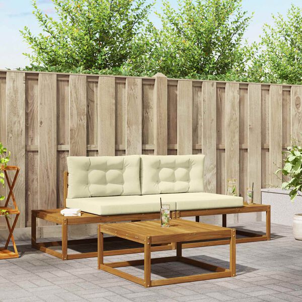 vidaXL Z&aacute;hradn&aacute; s&uacute;prava gaučov s vank&uacute;&scaron;om 3 Kus Pr&iacute;rodn&aacute; a kr&eacute;mov&aacute;