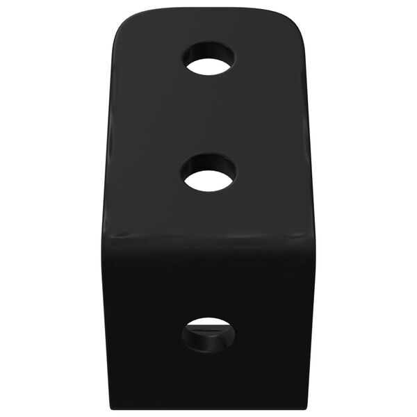 vidaXL H&aacute;čiky 2 pcs Čierna M5 x 110 mm Železo