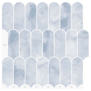 vidaXL Dlaždica s per&iacute;m 10 pcs Svetlomodr&aacute; 30 x 30 cm Polyuret&aacute;n a PET
