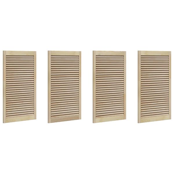 vidaXL Skříňové dvere s dverami 4 pcs Prírodná 140.5 x 2.1 x 49.5 cm