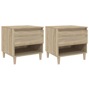 vidaXL Nočn&eacute; stol&iacute;ky 2 ks dub sonoma 50x46x50 spracovan&eacute; drevo