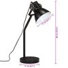 vidaXL Stolov&aacute; lampa 25 W čierna 17x17x60 cm E27