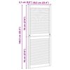vidaXL Skř&iacute;ňov&eacute; dvere s dverami 2 pcs Pr&iacute;rodn&aacute; 140.5 x 2 x 59.5 cm