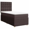 vidaXL Boxspring posteľ s matracom tmavohned&aacute; 100x200 cm l&aacute;tka
