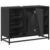 vidaXL K&uacute;peľňov&aacute; um&yacute;vadlov&aacute; skrinka čierna 80x33x60 cm kompozit. drevo