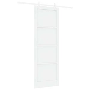 vidaXL Posuvn&eacute; dvere Biela 83 x 232 cm Borovicov&yacute; mas&iacute;v