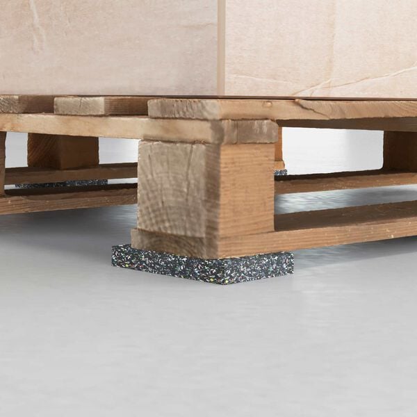 vidaXL Gumená valec Čierna Guma