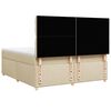 vidaXL Posteľn&yacute; r&aacute;m boxspring s matracom kr&eacute;mov&yacute; 180x200 cm l&aacute;tka
