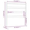 vidaXL Čelo postele sivé 81x4x100 cm masívna borovica