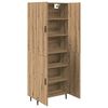 vidaXL Highboard 2 pcs Remeseln&yacute; dub Drevovl&aacute;knit&aacute; doska a sklo