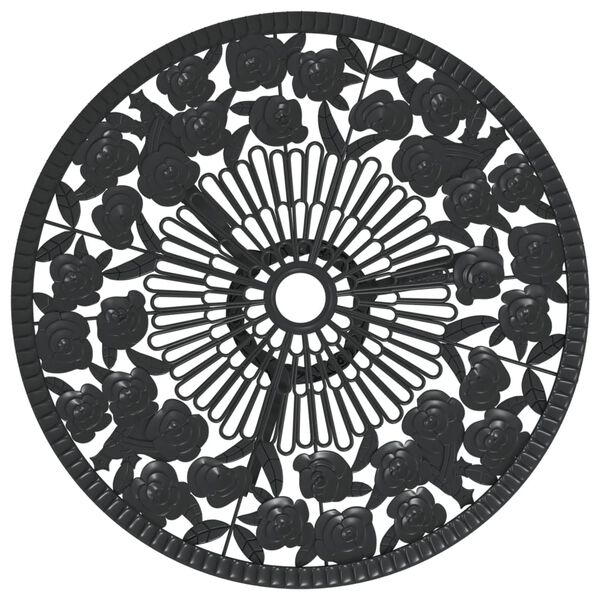 vidaXL 3-dielna bistro s&uacute;prava z liateho hlin&iacute;ka čierna