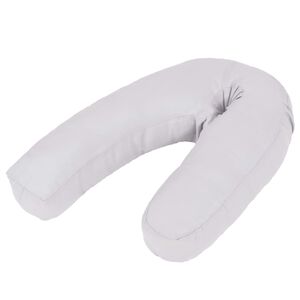 vidaXL Tehotensk&yacute; vank&uacute;&scaron; v tvare p&iacute;smena J 54x(36-43) cm, siv&yacute;