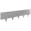 vidaXL Obrubn&iacute;k tr&aacute;vnika 20 pcs 100 x 25 cm Oceľ Strieborn&aacute;