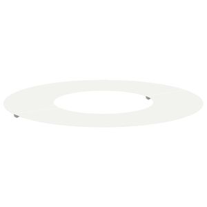 vidaXL vhodn&yacute; pre ploch&yacute; stromov&yacute; kr&uacute;žok Biela &Oslash;30 / 60 cm Oceľ