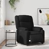 vidaXL Elektrické sklápacie kreslo čierne umelá koža