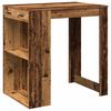 vidaXL Barov&yacute; st&ocirc;l star&eacute; drevo 102x70x103,5 cm kompozitn&eacute; drevo