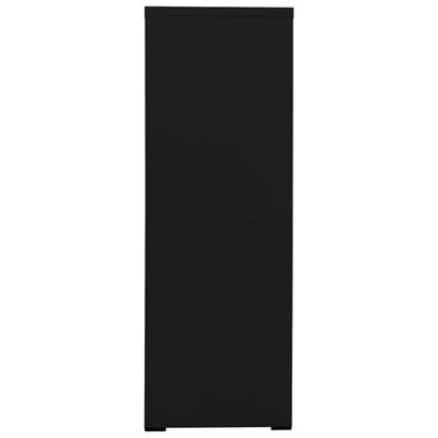 vidaXL Kartotéka čierna 90x46x134 cm oceľová