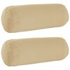 vidaXL Poťah na podložku 2 pcs HEERLEN B&eacute;žov&aacute; &Oslash; 15 x 40 cm Polyester