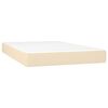 vidaXL Boxspring posteľ s matracom kr&eacute;mov&yacute; 120x200 cm l&aacute;tka