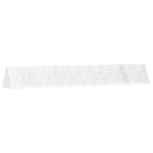 vidaXL Klietka pre sliepky Strieborn&aacute; 650 x 100 x 85 cm