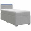 vidaXL Posteľ boxspring s matracom Svetlosiv&aacute; 80 x 200 cm L&aacute;tka