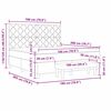 vidaXL Posteľ s pružinov&yacute;m r&aacute;mom Tmavo modr&aacute; 180 x 200 cm Zamat