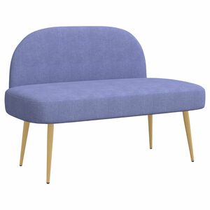 vidaXL čal&uacute;nen&aacute; lavica so sp&auml;tn&yacute;m opierkom Dž&iacute;nso&aacute; modr&aacute; Polyester
