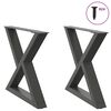 vidaXL Nohy konferenčn&eacute;ho stol&iacute;ka 2 ks antracitov&eacute; 50x(42-43,3) cm oceľov&eacute;