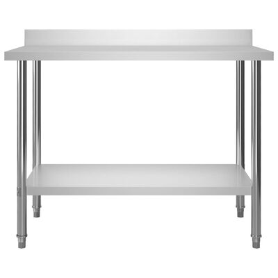 vidaXL Kuchynský pracovný stôl, prístenný 120x60x93 cm, oceľ