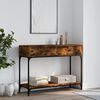 vidaXL Konzolov&yacute; stol&iacute;k dymov&yacute; dub 100x34,5x75 cm kompozitn&eacute; drevo