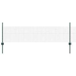 vidaXL Zvaren&eacute; pletivo s podperami 50 x 0,5 m PVC potiahnut&aacute; oceľ