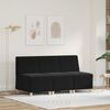 vidaXL Bezr&uacute;čkov&aacute; modul&aacute;rna sofa jednotka 3 pcs Čierna 55 x 74 x 82 cm
