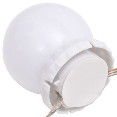 vidaXL Zrkadlové svetlá s 8 LED žiarovkami teplá biela a studená biela