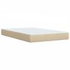 vidaXL Boxspring posteľ s matracom kr&eacute;mov&aacute; 120x190 cm l&aacute;tka
