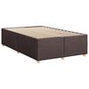 vidaXL Boxspring posteľ s matracom tmavohnedá 120x190 cm látka
