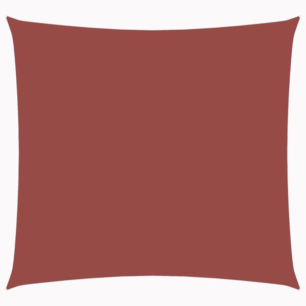 vidaXL Tieniaca plachta, oxford, &scaron;tvorcov&aacute; 3,6x3,6 m, tehlov&aacute;