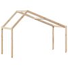 vidaXL Strecha na detsk&uacute; posteľ 213x85,5x144,5 cm borovicov&yacute; mas&iacute;v