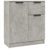 vidaXL Komoda bet&oacute;novo siv&aacute; 60x30x70 cm spracovan&eacute; drevo
