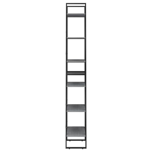 vidaXL Úložná polica, sivá 60x30x210 cm, borovicový masív