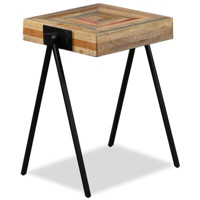 vidaXL Príručný stolík, recyklované teakové drevo