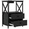 vidaXL Nočn&yacute; stol&iacute;k Čierny dub 40 x 31 x 60 cm Kompozitn&eacute; drevo