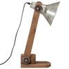 vidaXL Stolov&aacute; lampa 25 W starožitn&aacute; strieborn&aacute; 23x13x52 cm E27
