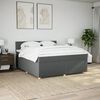 vidaXL Boxspring posteľ s matracom tmavosiv&aacute; 180x200 cm l&aacute;tka