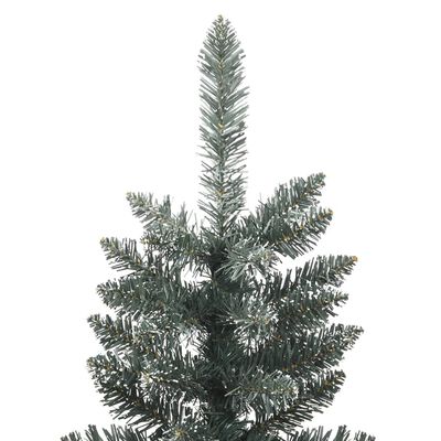 vidaXL Umelý úzky vianočný stromček s podstavcom zelený 180 cm PVC