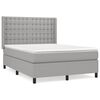 vidaXL Boxspring posteľ s matracom bledosiv&yacute; 140x190 cm l&aacute;tka
