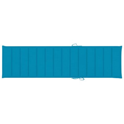 vidaXL Lehátka s vankúšmi 2 ks modré teakové drevo