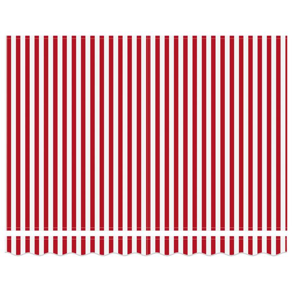 vidaXL Zatemniteľn&aacute; mark&iacute;za Červen&aacute; a Biela 350 x 250 cm