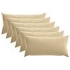 vidaXL Poťah na podložku 6 pcs HEERLEN B&eacute;žov&aacute; 40 x 80 cm Polyester